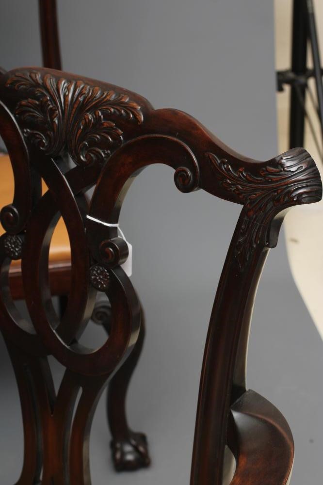 A SET OF SIX GEORGIAN MAHOGANY REVIVAL DINING CHAIRS Image