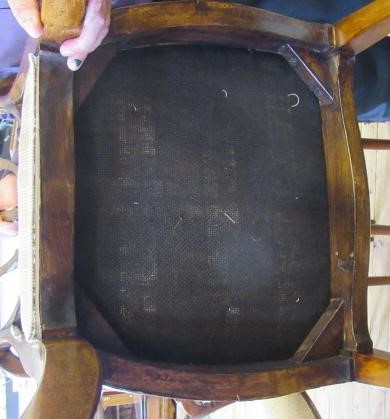 A PAIR OF GEORGIAN DESIGN MAHOGANY SHIELD BACK ELBOW CHAIRS Image