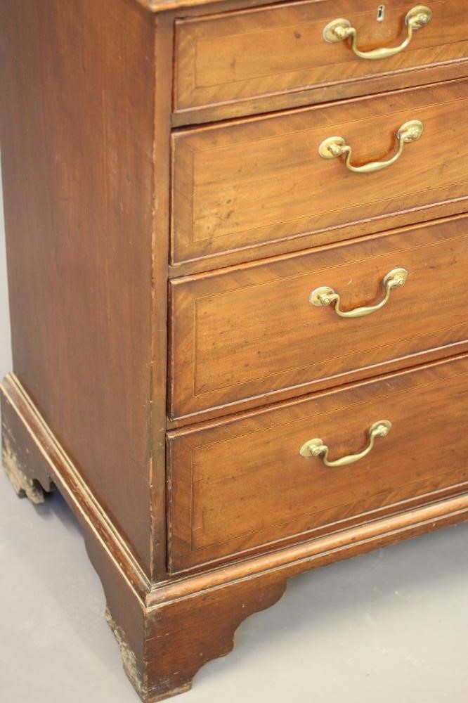 A GEORGIAN MAHOGANY STRAIGHT FRONTED CHEST Image