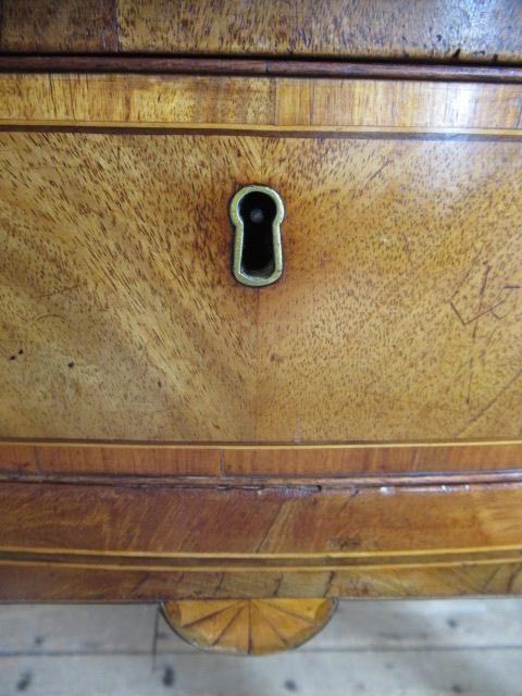 A GEORGIAN MAHOGANY AND MARQUETRY SIDEBOARD Image