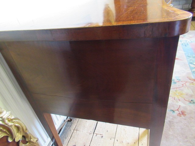 A GEORGIAN MAHOGANY AND MARQUETRY SIDEBOARD Image