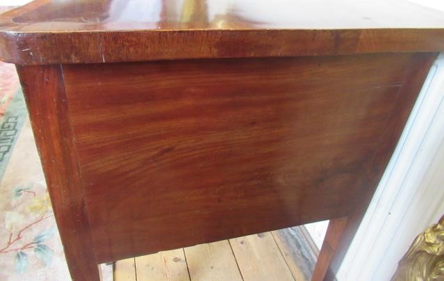 A GEORGIAN MAHOGANY AND MARQUETRY SIDEBOARD Image