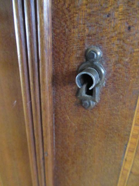 A VICTORIAN BURR WALNUT COLLECTORS CABINET of oblong form with satinwood banding and gilt metal Image