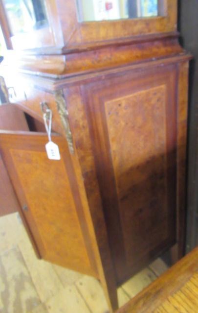 A VICTORIAN BURR WALNUT COLLECTORS CABINET of oblong form with satinwood banding and gilt metal Image