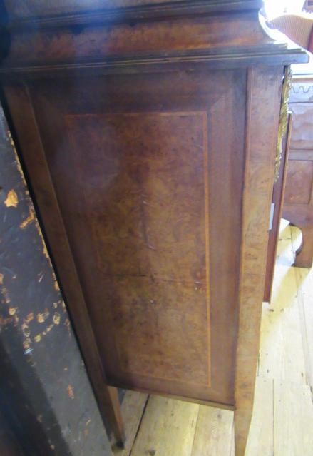 A VICTORIAN BURR WALNUT COLLECTORS CABINET of oblong form with satinwood banding and gilt metal Image