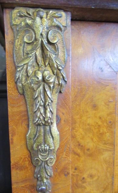 A VICTORIAN BURR WALNUT COLLECTORS CABINET of oblong form with satinwood banding and gilt metal Image