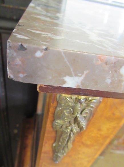 A VICTORIAN BURR WALNUT COLLECTORS CABINET of oblong form with satinwood banding and gilt metal Image