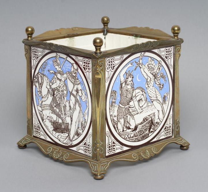 A SET OF FOUR LATE VICTORIAN MINTONS EARTHENWARE TILES Image