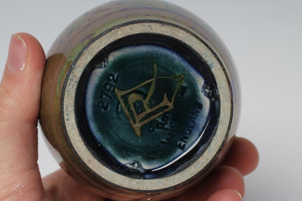 A ROYAL LANCASTRIAN POTTERY STEM VASE Image