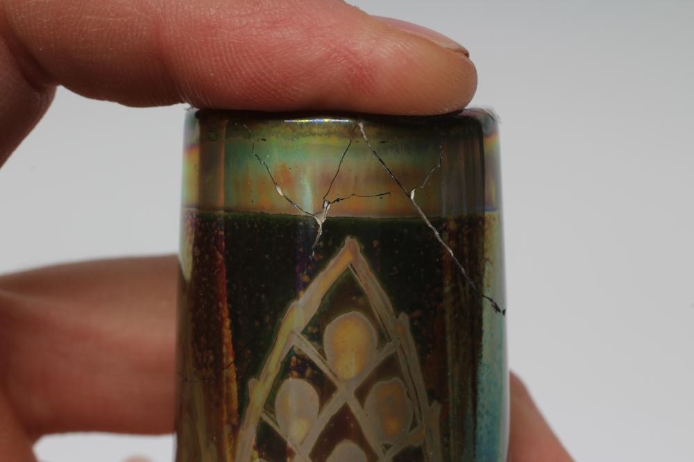 A ROYAL LANCASTRIAN POTTERY STEM VASE Image