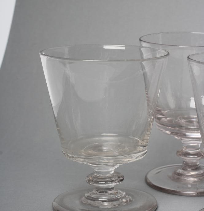 A SET OF FOUR GEORGIAN GLASS RUMMERS Image