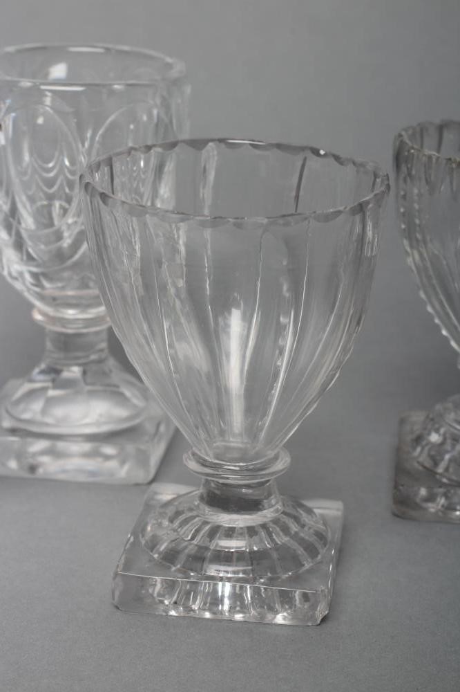A PAIR OF GLASS SWEETMEATS Image