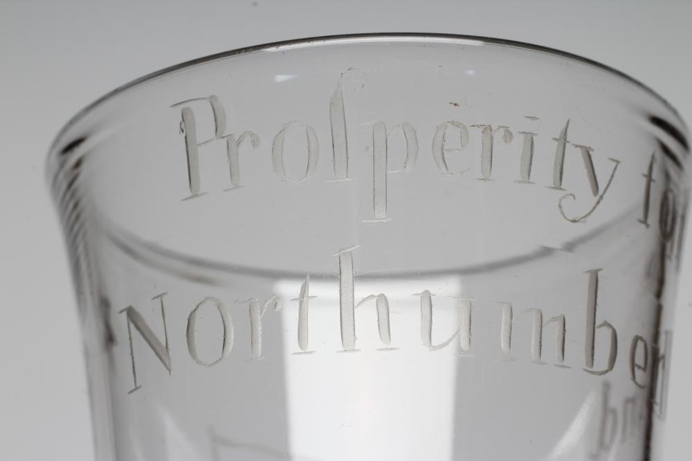 A SMALL GLASS ALE FLUTE Image