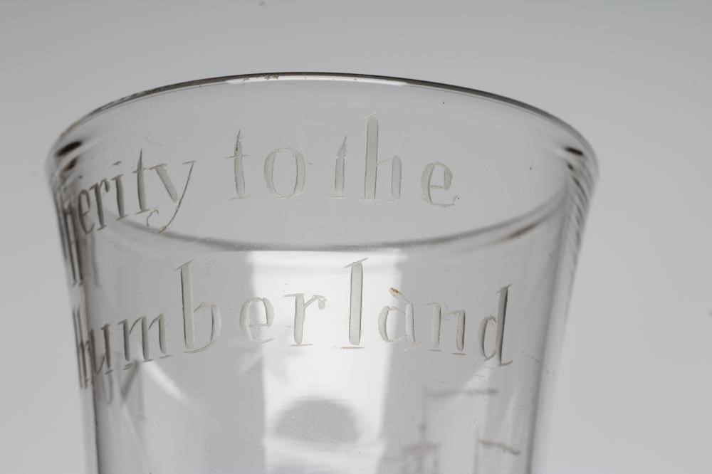 A SMALL GLASS ALE FLUTE Image