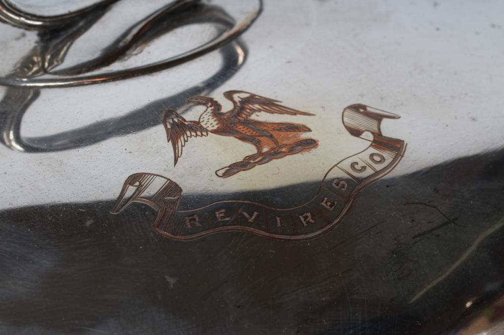 AN OLD SHEFFIELD PLATE LARGE MEAT PLATE Image