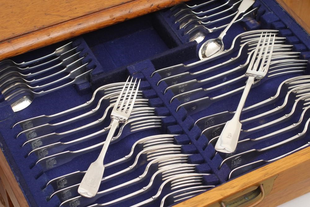 A TABLE SERVICE FOR TWELVE PLACE SETTINGS Image