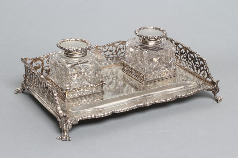 A LATE VICTORIAN DESK STANDISH Image