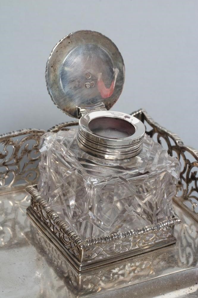 A LATE VICTORIAN DESK STANDISH Image