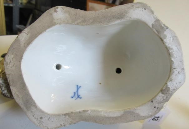 TWO MEISSEN PORCELAIN OWLS Image