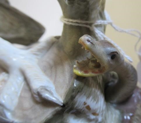TWO MEISSEN PORCELAIN OWLS Image