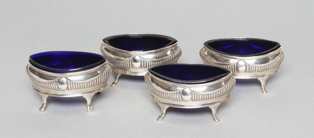 A SET OF FOUR LATE VICTORIAN SALTS Image