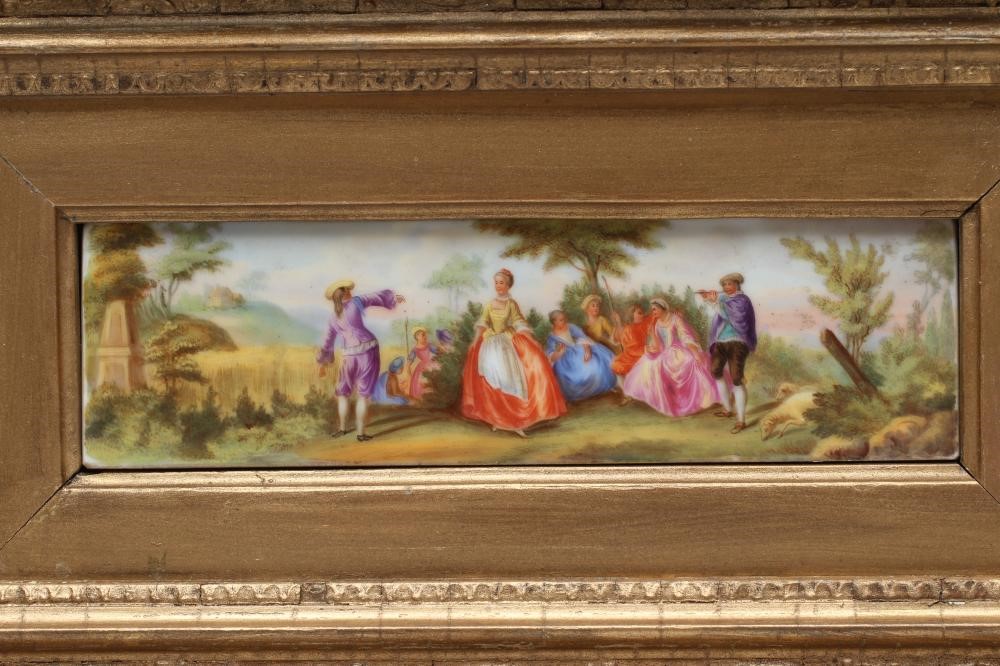 A CONTINENTAL PORCELAIN SMALL PLAQUE Image