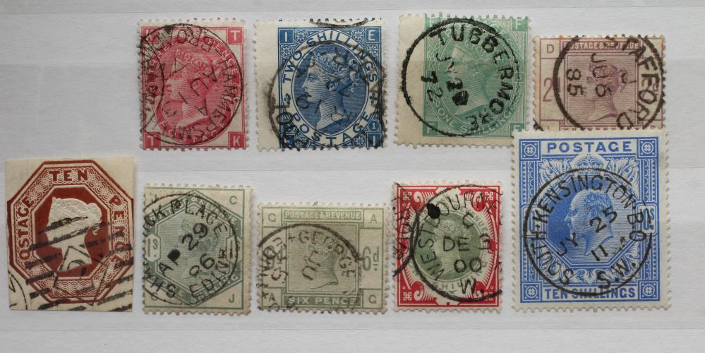 A SMALL COLLECTION OF SUPERB USED GB STAMPS (Est. plus 21% premium inc. VAT) Image