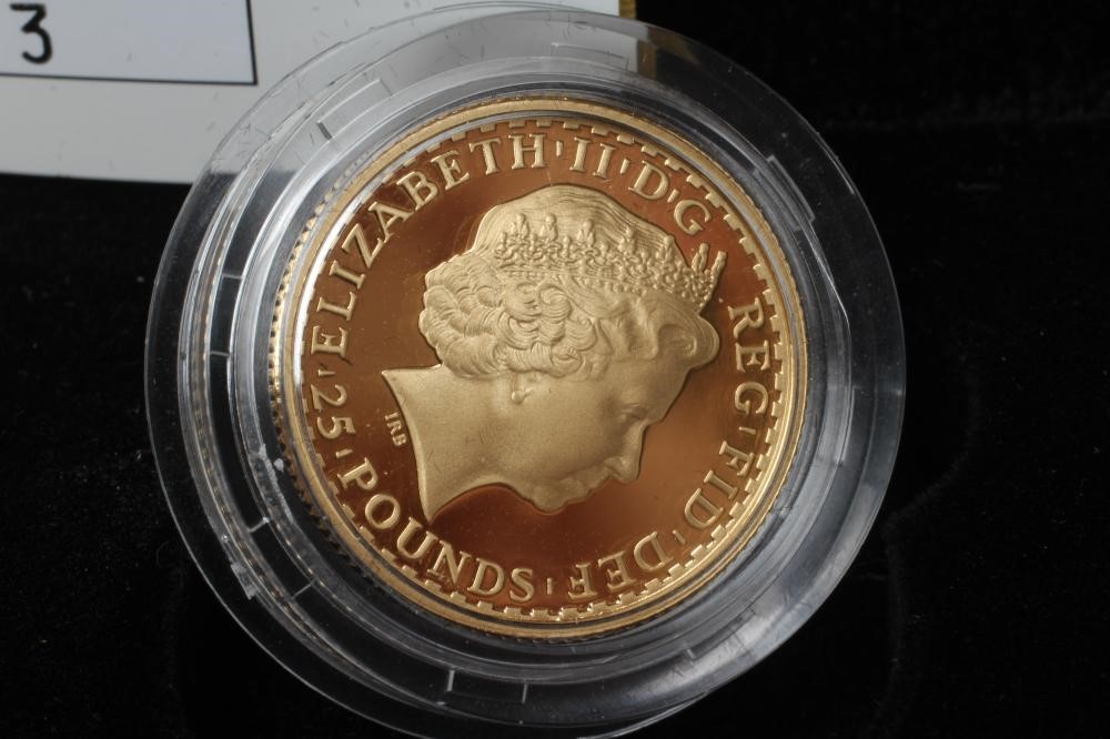 AN ELIZABETH II GOLD £25 Image