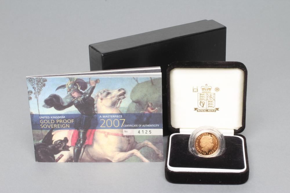 AN ELIZABETH II PROOF SOVEREIGN 2007 Image