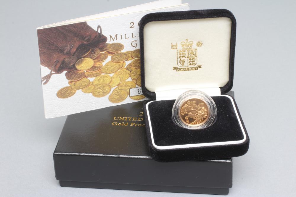 AN ELIZABETH II PROOF SOVEREIGN 2000 Image