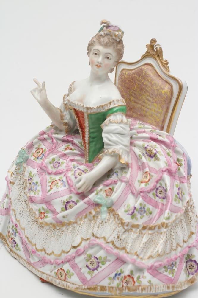 A FRANKENTHAL PORCELAIN FIGURE Image