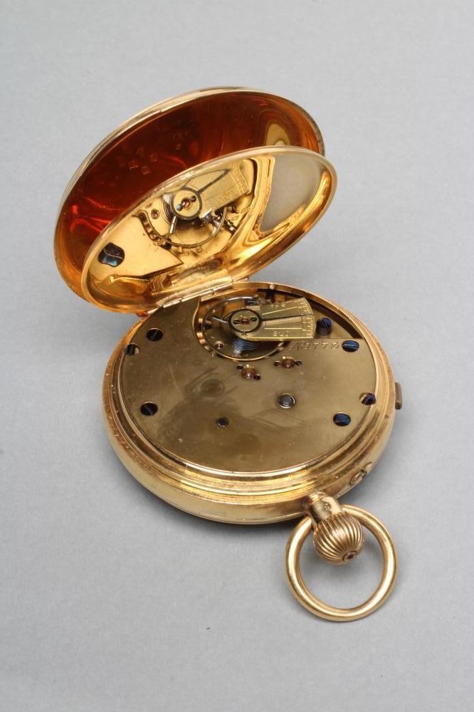 A VICTORIAN 18CT GOLD TOP WIND CHRONOGRAPH Image