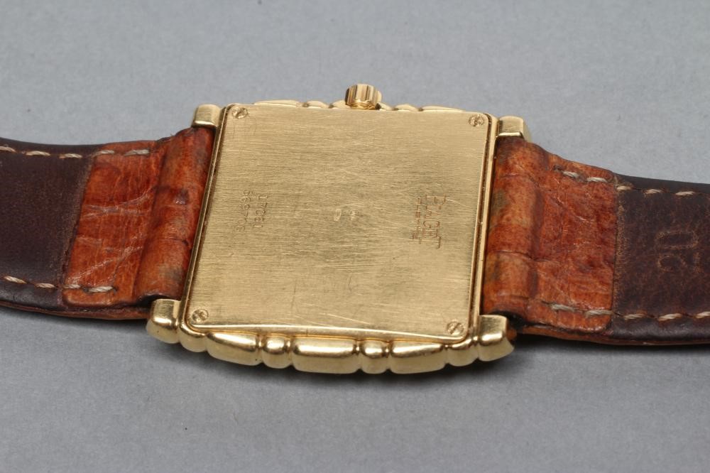 A LADY'S 18CT GOLD AND DIAMOND PIAGET WRISTWATCH Image