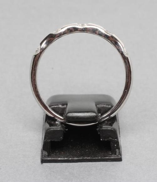 A DIAMOND HALF HOOP ETERNITY RING Image