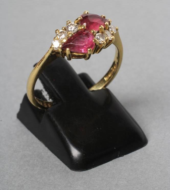 A RUBY AND DIAMOND RING Image