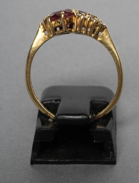A RUBY AND DIAMOND RING Image