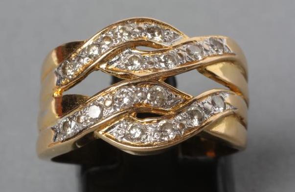 A DIAMOND BAND RING Image