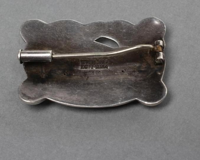 A GEORG JENSEN SILVER BROOCH Image