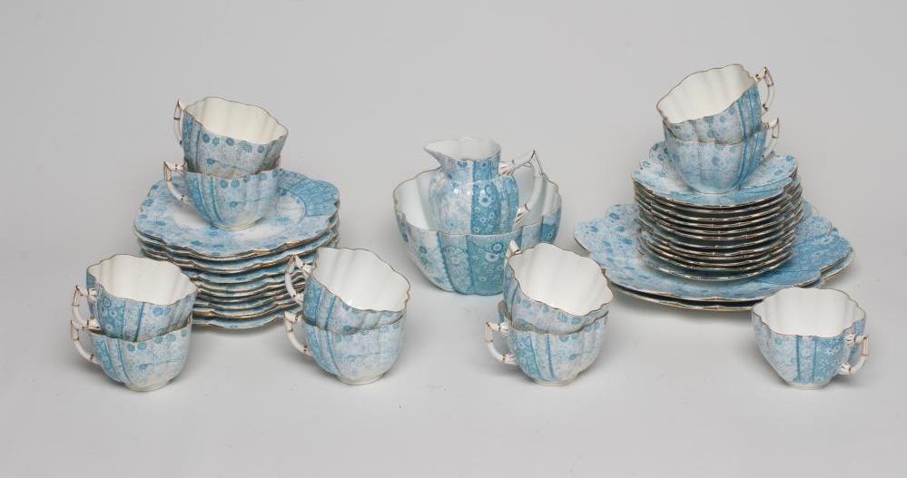 A LATE VICTORIAN WILEMAN & CO. CHINA TEA SERVICE Image