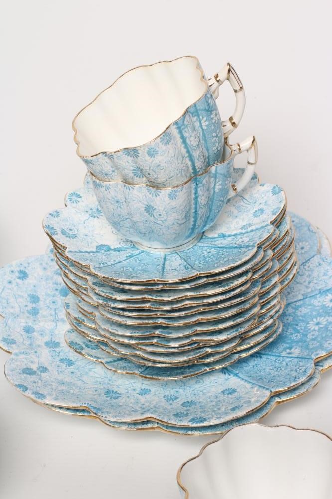 A LATE VICTORIAN WILEMAN & CO. CHINA TEA SERVICE Image