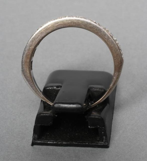 A DIAMOND HALF HOOP ETERNITY RING Image