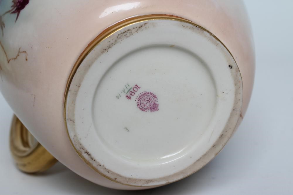 A ROYAL WORCESTER CHINA ICE JUG Image