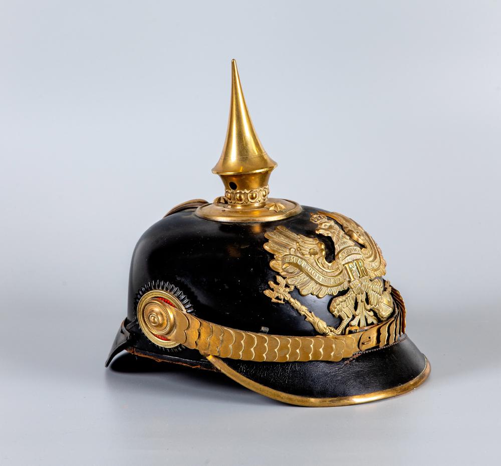 AN IMPERIAL GERMAN PICKELHAUBE HELMET Image