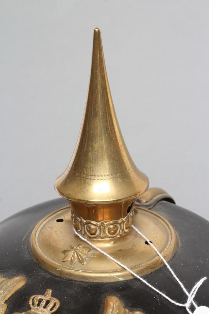 AN IMPERIAL GERMAN PICKELHAUBE HELMET Image