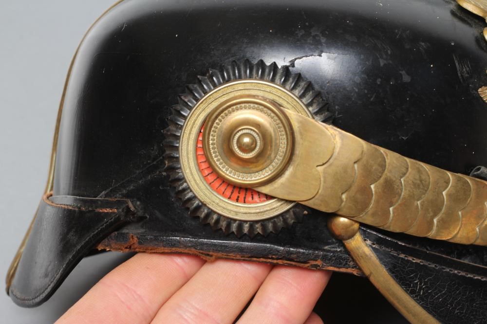 AN IMPERIAL GERMAN PICKELHAUBE HELMET Image