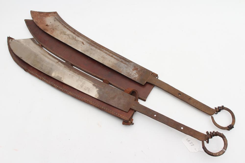 TWO CHINESE DAO SWORDS Image