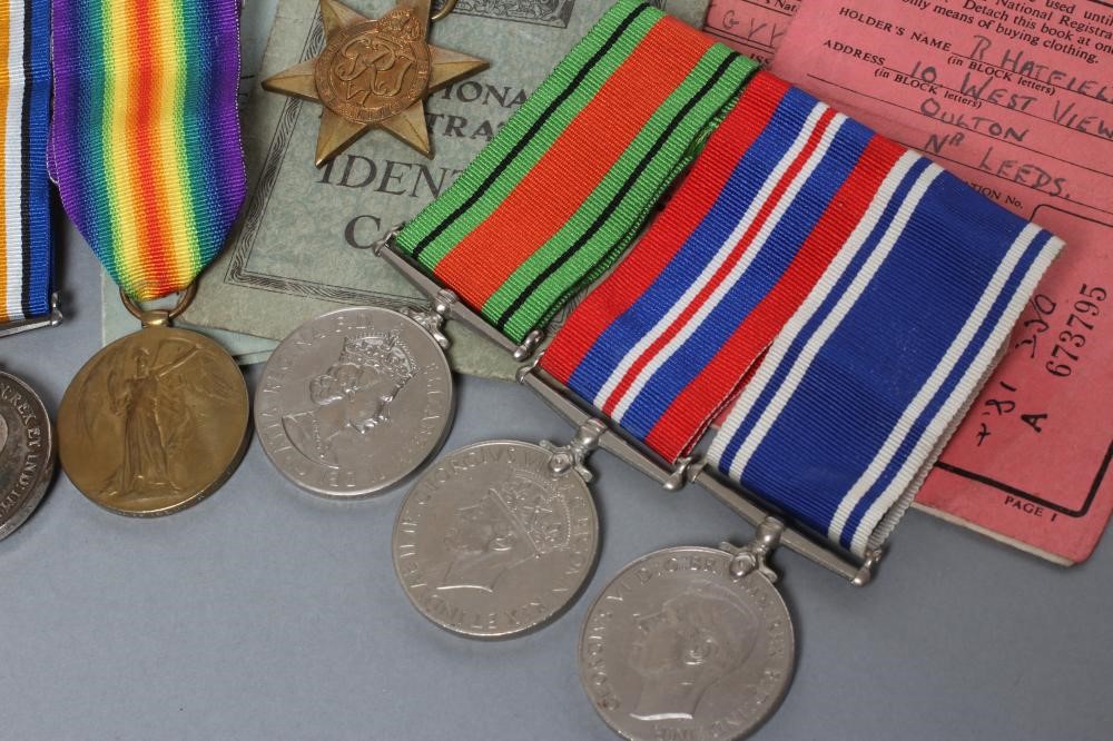A FAMILY OF MEDALS FOR THE FIRST & SECOND WORLD WAR AWARDED TO A FATHER & SON Image
