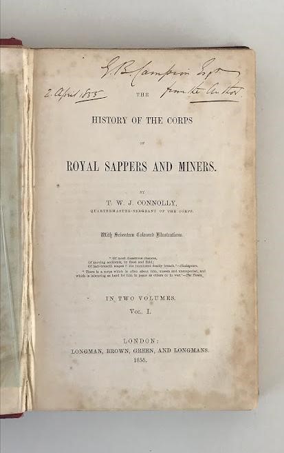 THE HISTORY OF THE CORPS OF ROYAL SAPPERS AND MINERS Image