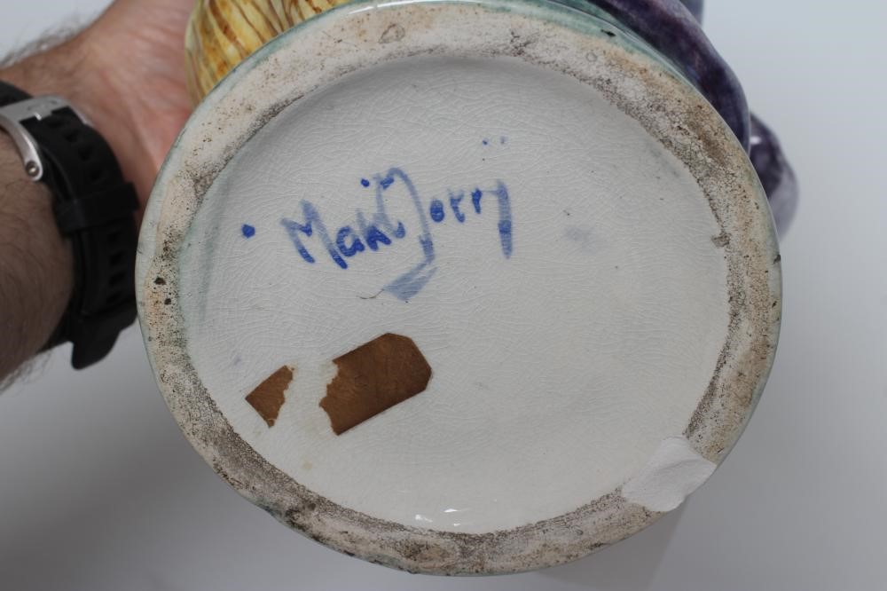 A MAK MERRY EARTHENWARE TOBY JUG AND COVER Image