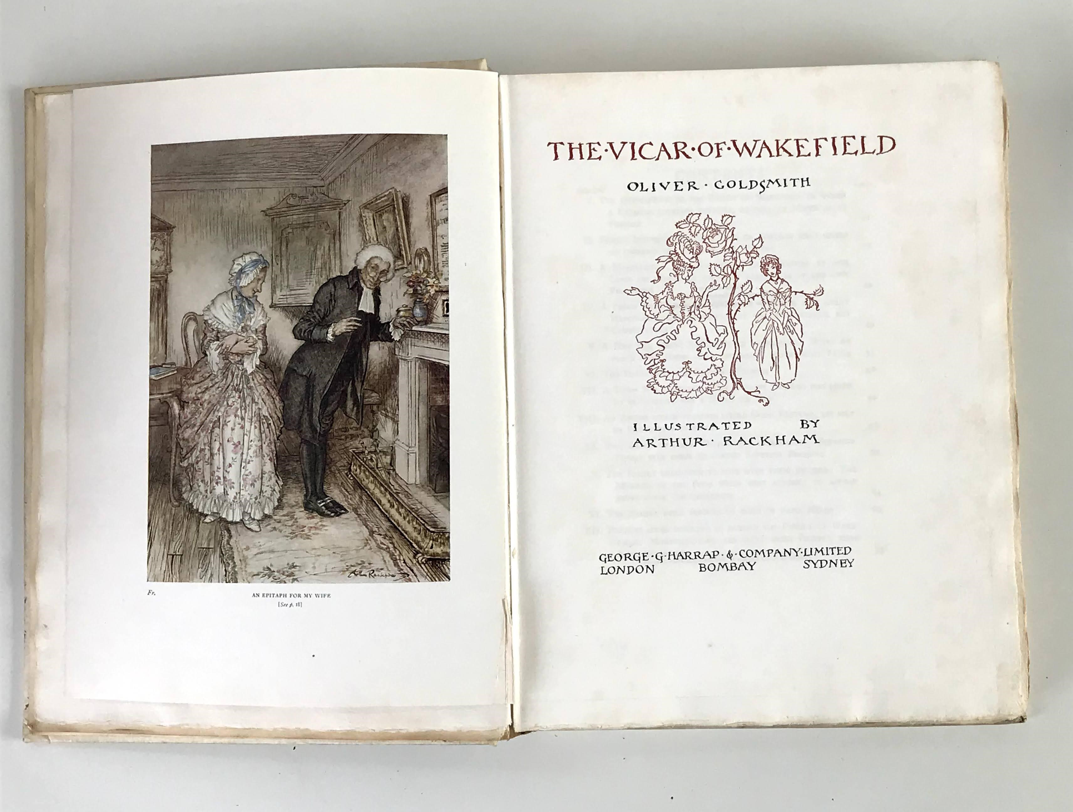 ARTHUR RACKHAM. The Vicar of Wakefield Image